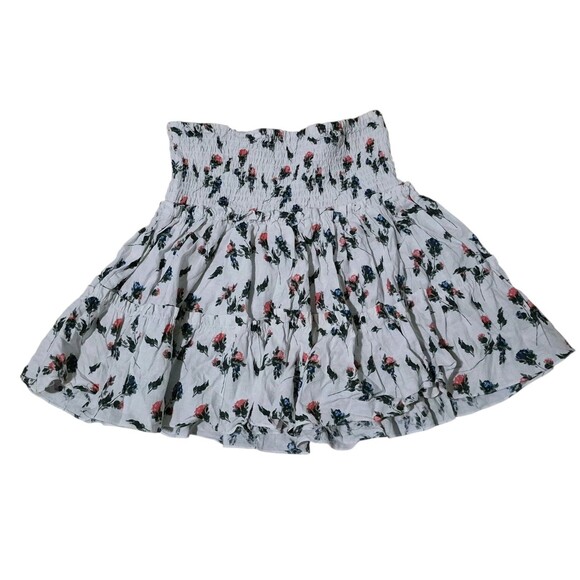 Olivaceous Dresses & Skirts - Olivaceous M Linen Rayon Mini Skirt Cottage Core Peasant Romantic Feminine Girly